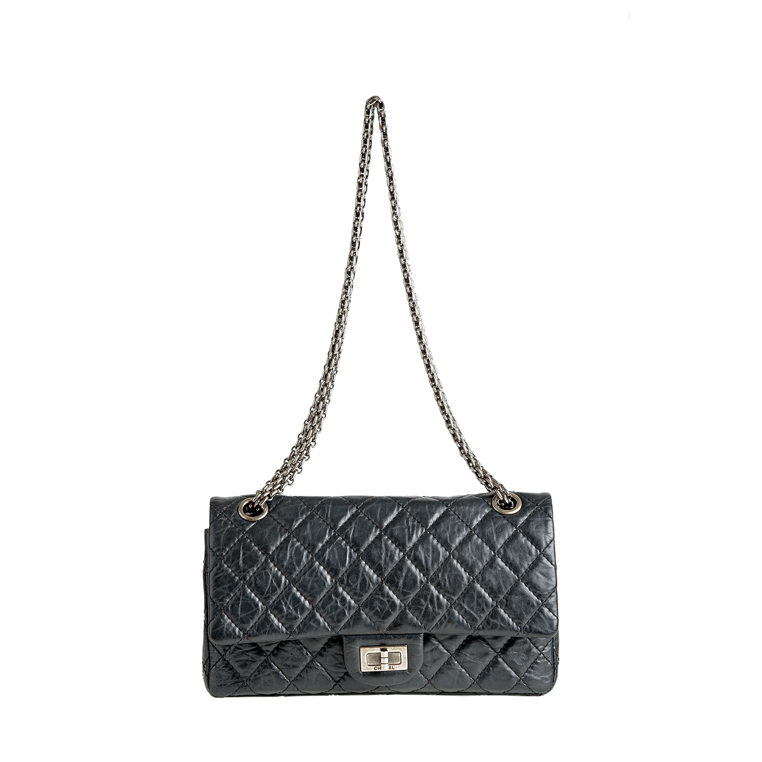 Chanel Small 2.55 Handbag in Black Quilted Suede — UFO No More