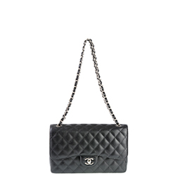 CHANEL Caviar Quilted Small Carry Around Bowling Bag Black 227533